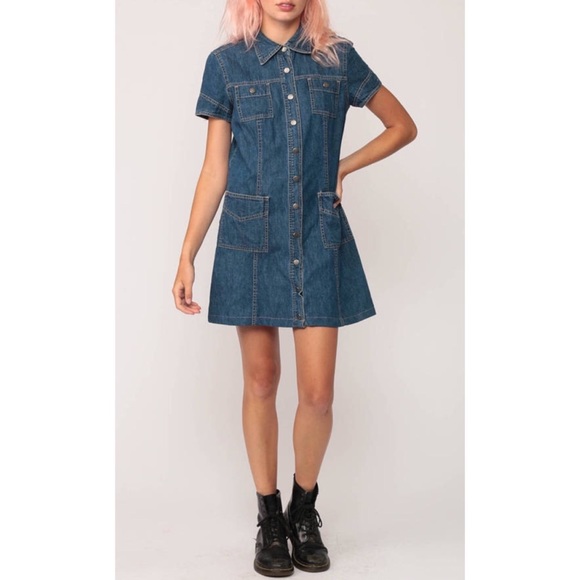Tommy Hilfiger Dresses & Skirts - VINTAGE Tommy Hilfiger Jean Button Up Dress